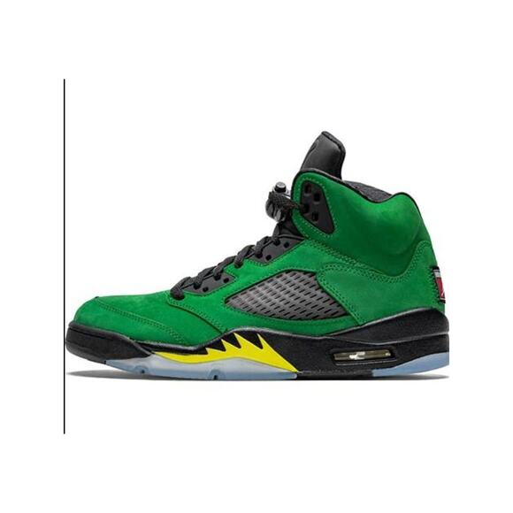 Jordan Other - EUC/Like New! Air Jordan 5 Retro SE Green Sneakers - Size 10.5